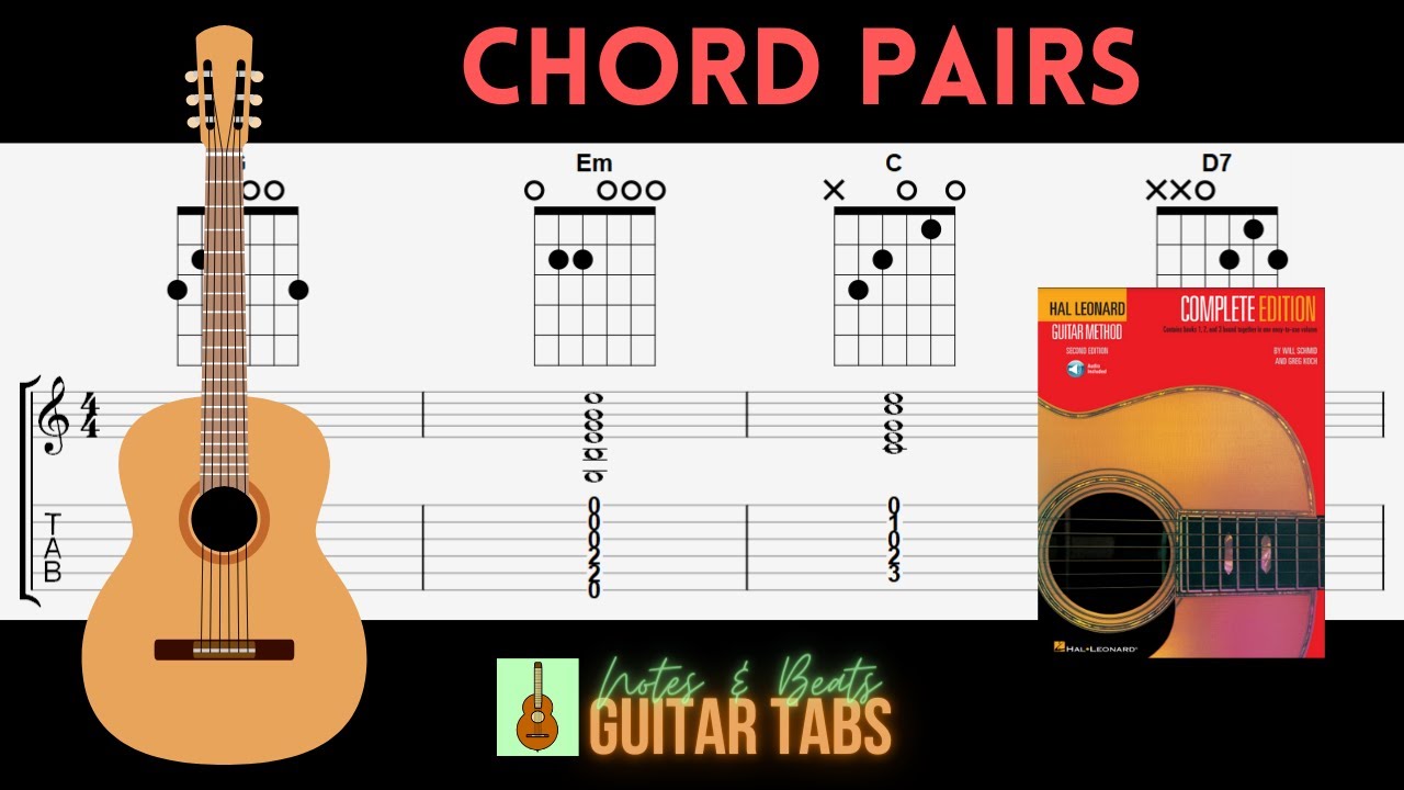 (57 of 70) Hal Leonard Book 1- Chord Pairs GUITAR TAB