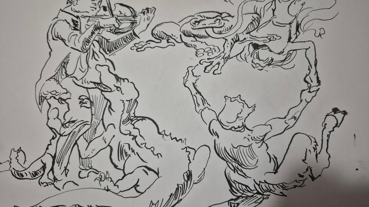 Drawing with pen and ink! Send requests!
