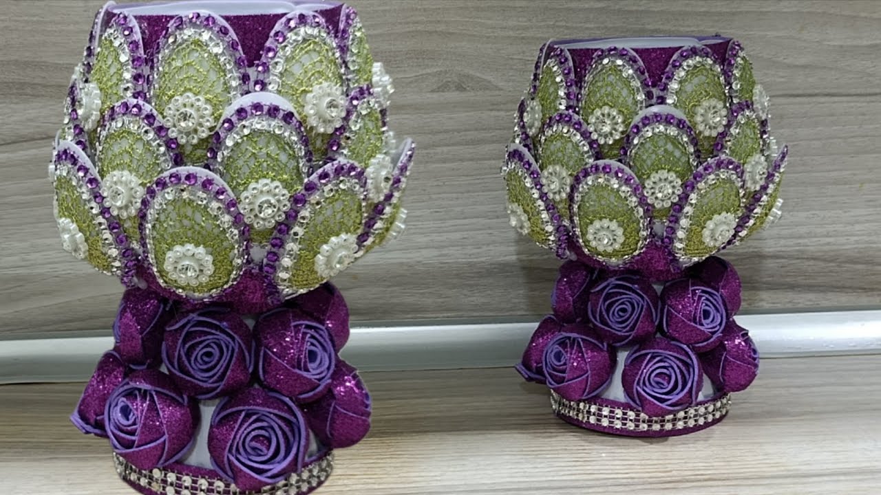 Блестящая идея вазы из пластиковых ложек/Brilliant idea for a vase made from plastic spoons