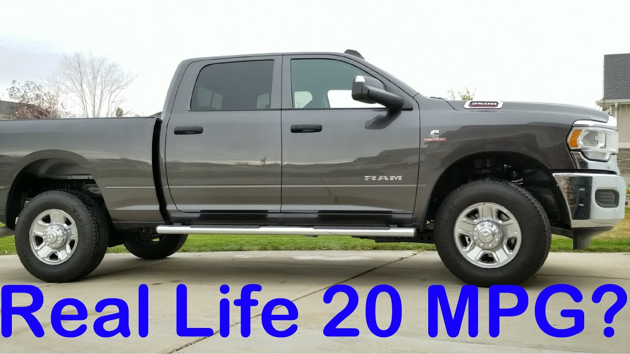 2020 Ram 2500 Cummins 6.7 Diesel Real Life Gas Mileage MPG
