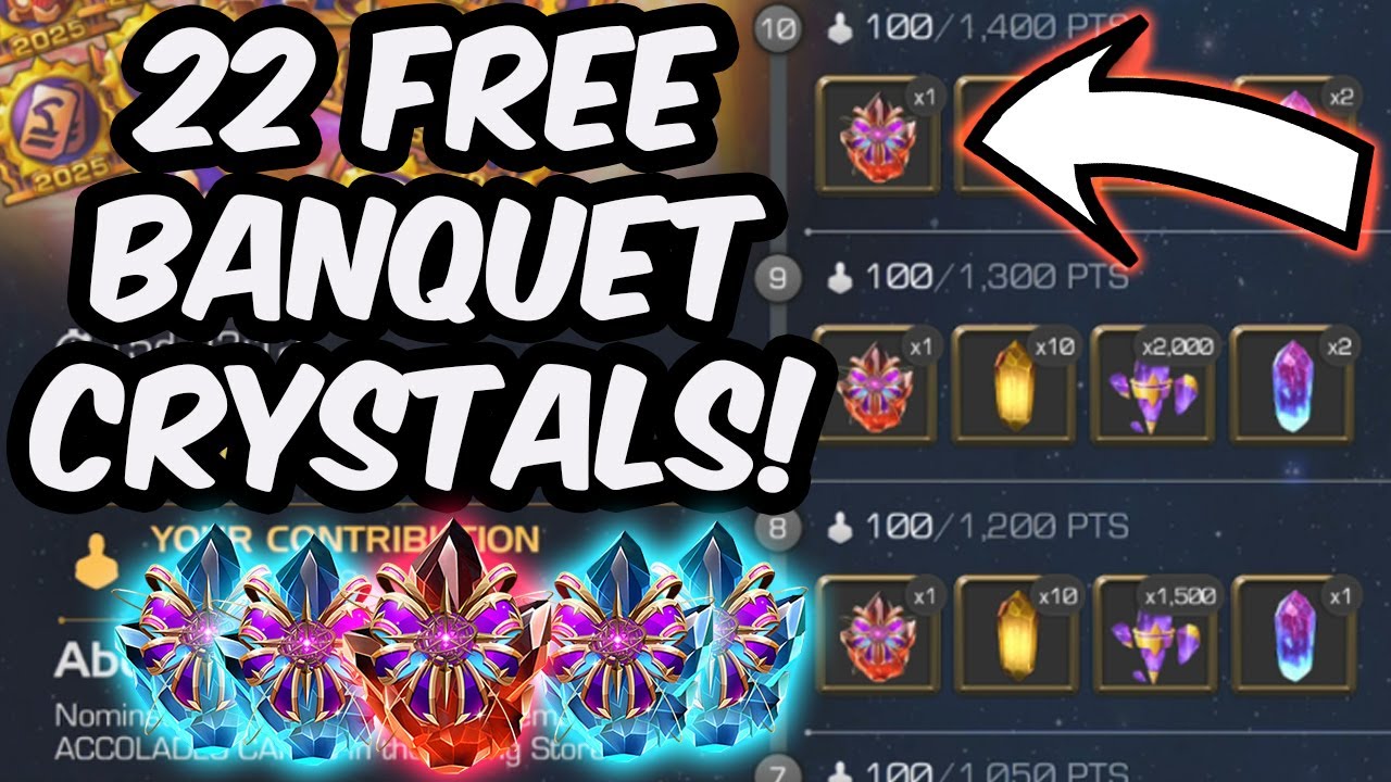 How To Get 22x Free 2025 Banquet Crystals - Gala & Alliance War Events - Marvel Contest of Champions