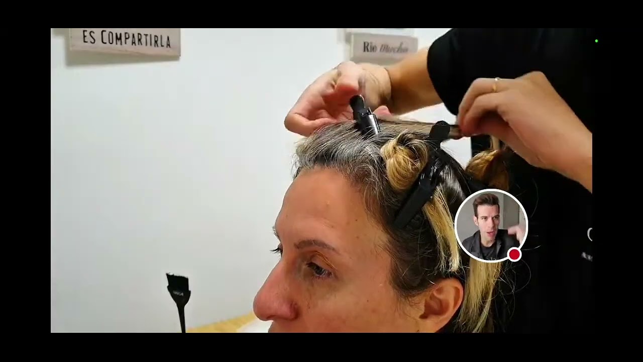 Como hacer Mechas CONTORNO ILUMINADO color beige