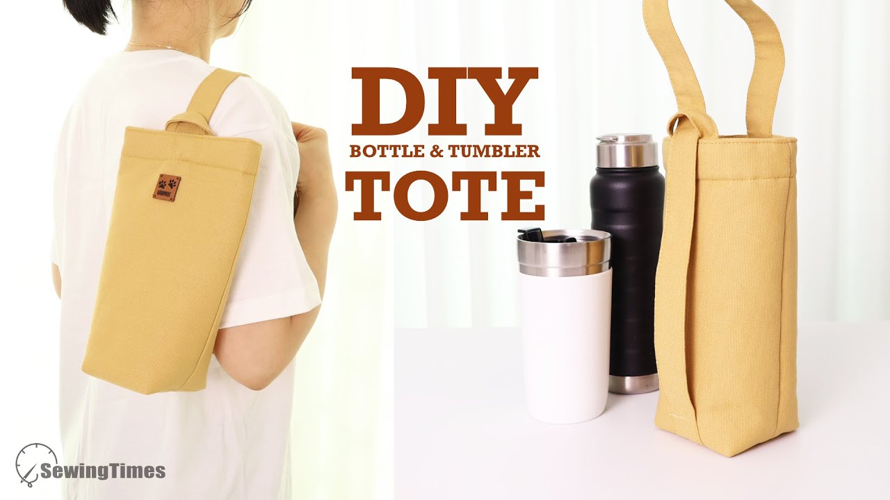 DIY 2-Way Bottle & Tumbler Tote | Beginner-Friendly Reusable Carrier