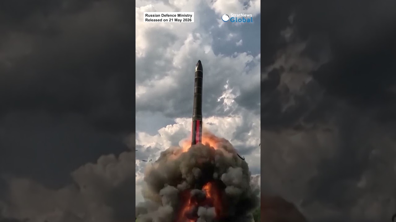 Russia test-fired an RS-24 Yars intercontinental ballistic missile during nuclear military exercise