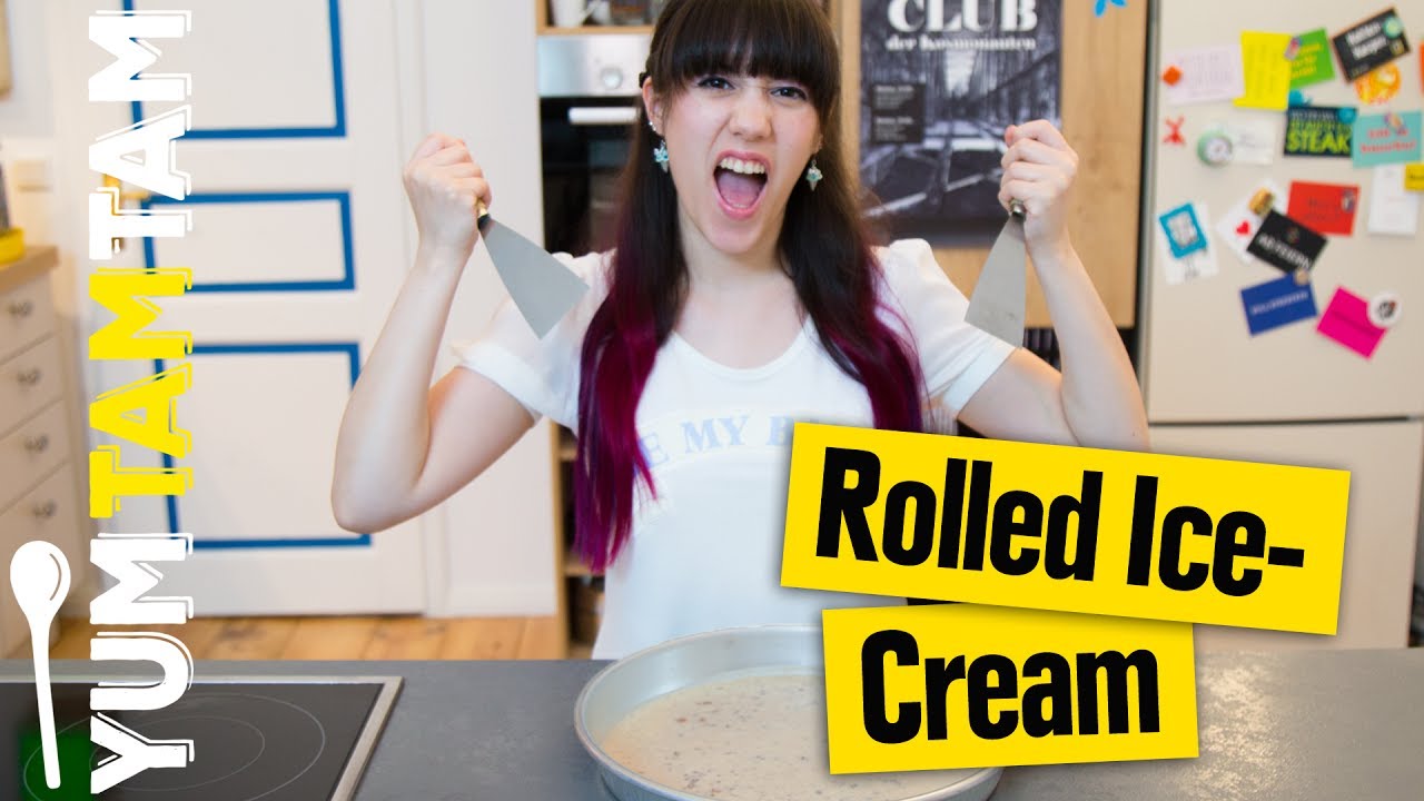 Rolled Ice Cream // Eis in Röllchenform // #yumtamtam