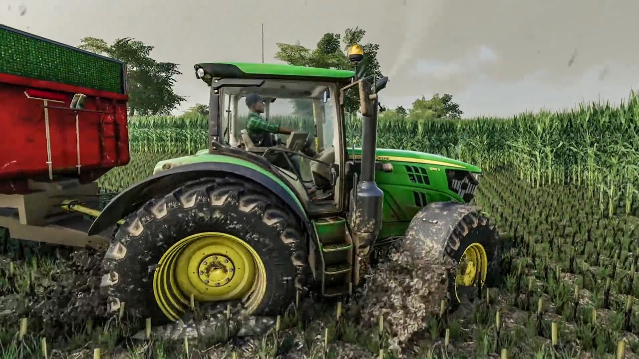 1-часовая подборка тракторов, застрявших в грязи | Farming Simulator 22