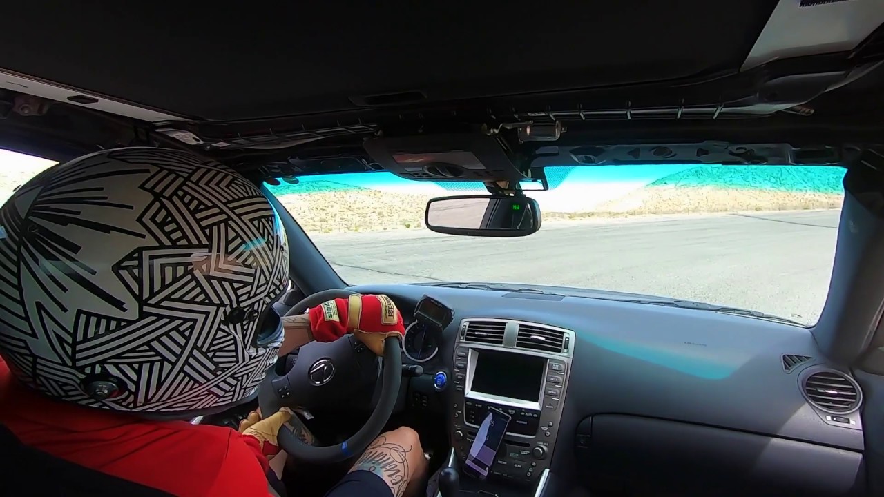 Lexus ISF track driving Streets Of Willow 1:24.2
