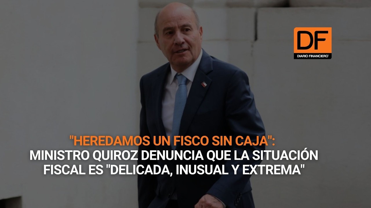 Ministro Quiroz denuncia que la situaci&oacute;n fiscal es 