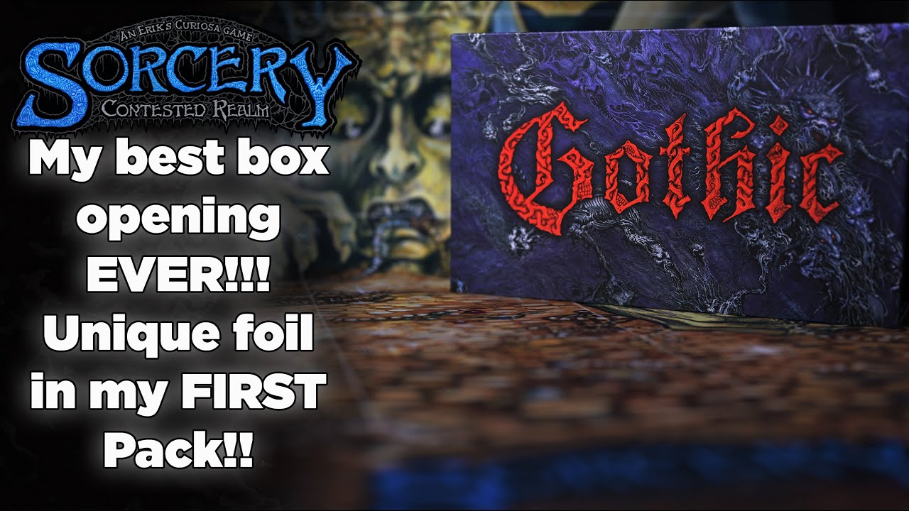 UNIQUE FOIL in my FIRST pack! Sorcery TCG Gothic box opening