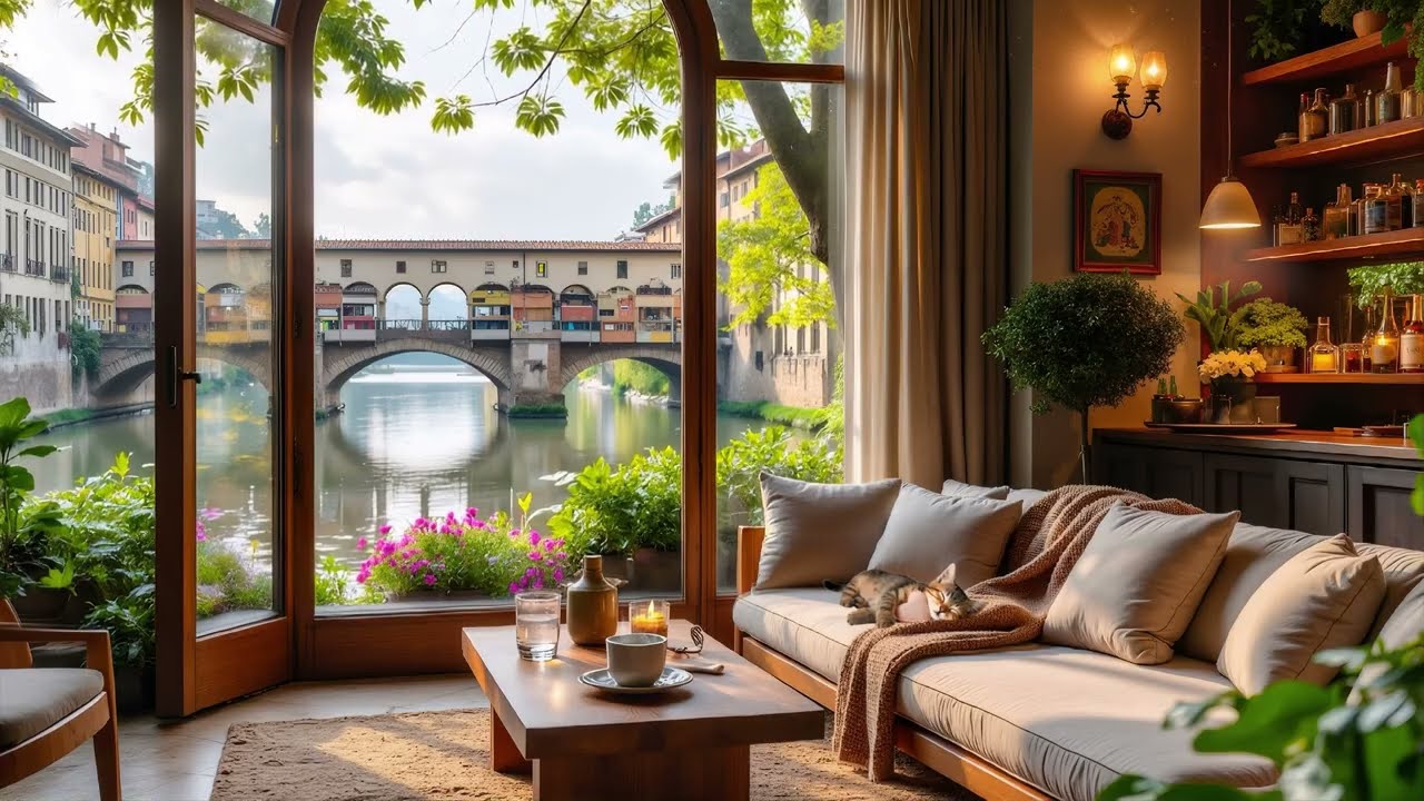 𝐒𝐏𝐑𝐈𝐍𝐆 𝐏𝐀𝐑𝐈𝐒 𝐂𝐀𝐅𝐄́ ☕ Romantic Jazz Music & Soft Jazz for Calm Spring — Focus & Relax