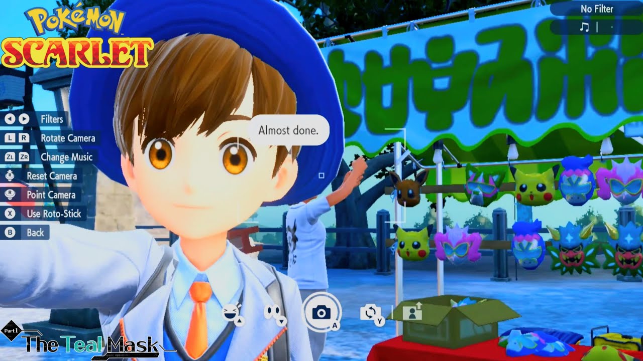 Pok&eacute;mon Scarlet & Violet - Exploring Kitakami Hall & Mountain, Searching Pokemon - The Teal Mask