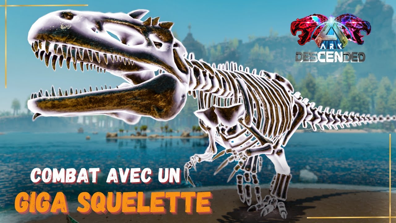 combat avec des IMPITOYABLES SQUELETTES - ARK DESCENDED #11
