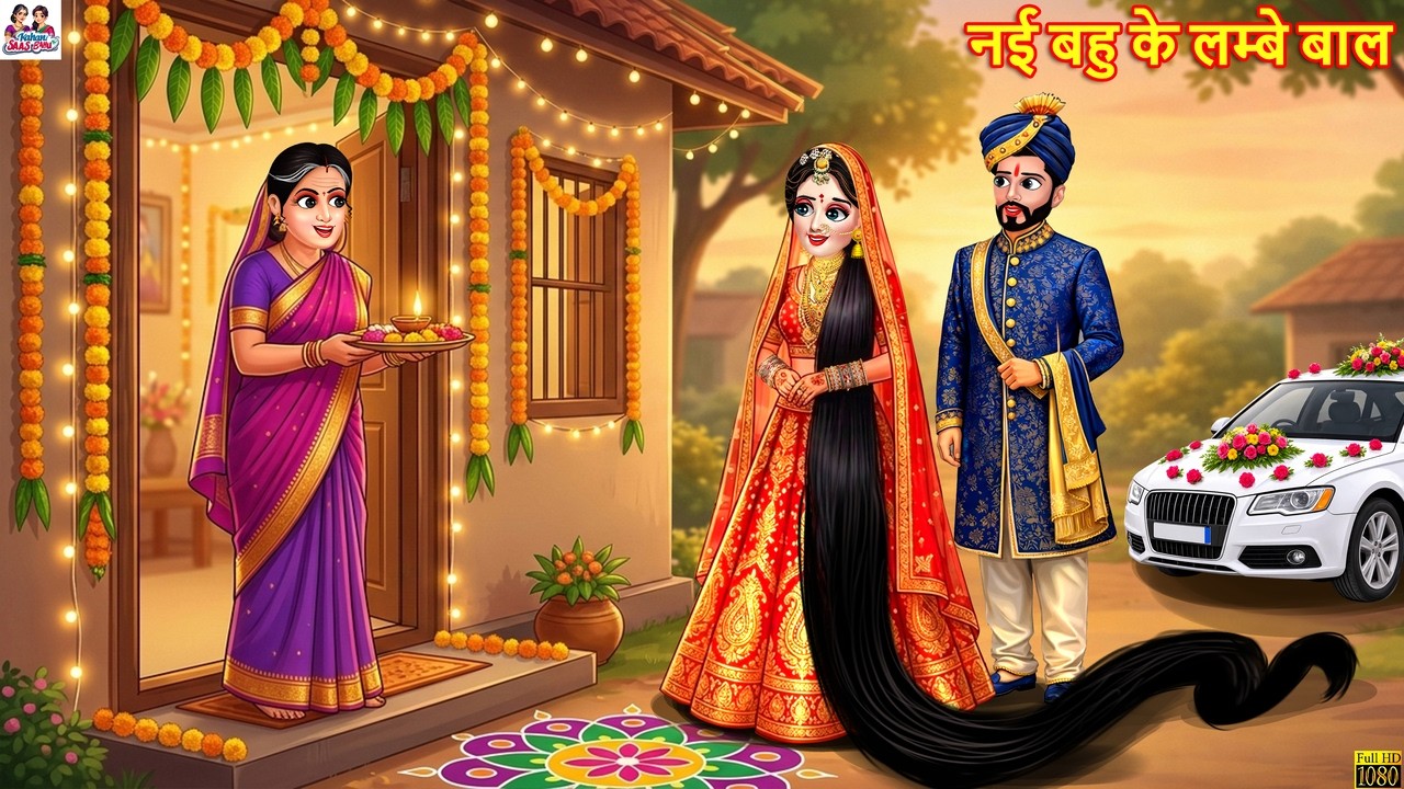 नई बहु के लम्बे बाल | Nayi Bahu | Hindi Kahani | Moral Stories | Hindi Story | Cartoon Video| Kahani