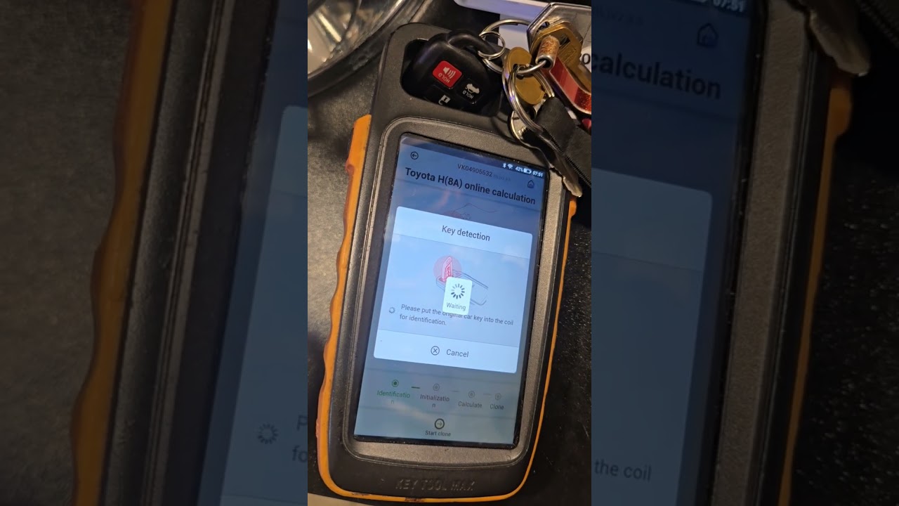 Toyota Corolla 2019 chip clon using xhorse Key Tool max