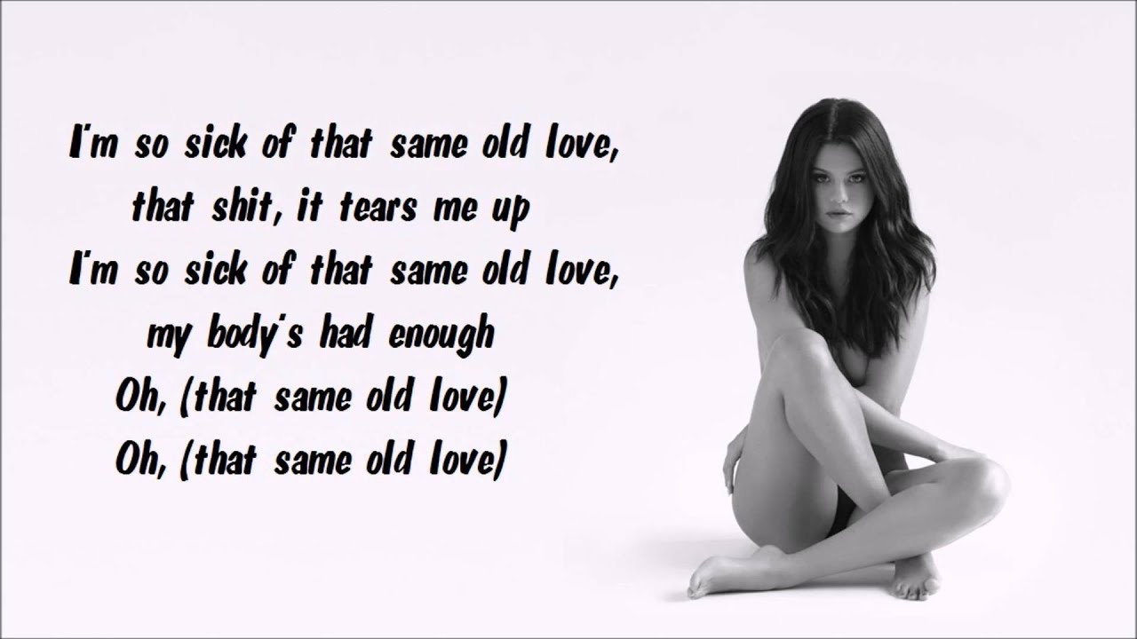 Selena Gomez - Same Old Love (BGV) Karaoke / Instrumental with lyrics on screen