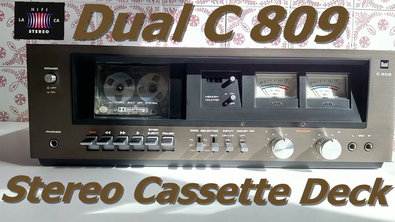 Dual C 809 Stereo Cassette Deck Bronze (1978-80) Part 1 Repair