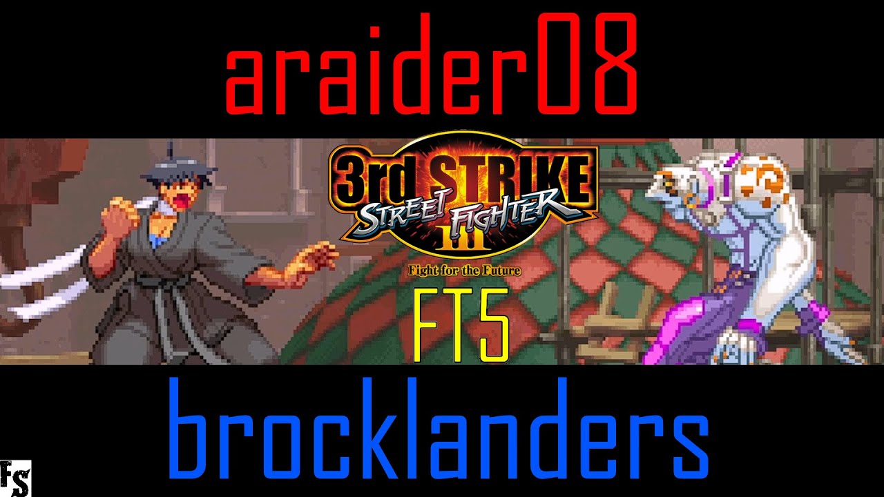 Street Fighter III: Third Strike - araider08 [Makoto] vs brocklanders [Necro] (Fightcade FT5)