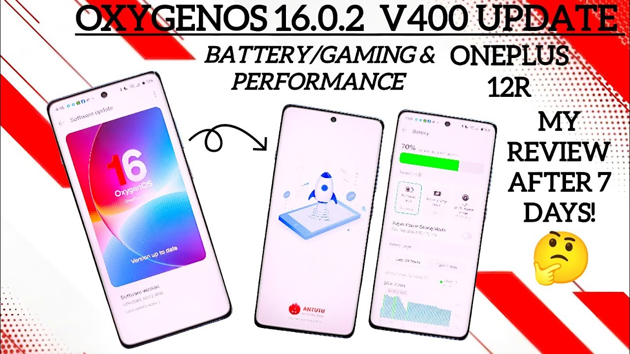 OnePlus 12R OxygenOS 16 update battery life & performance
