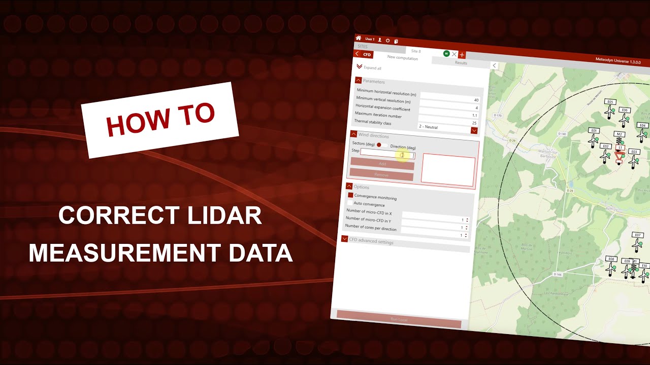 Meteodyn WT (2019) Tutorials: How to correct Lidar measurement data in Meteodyn WT?