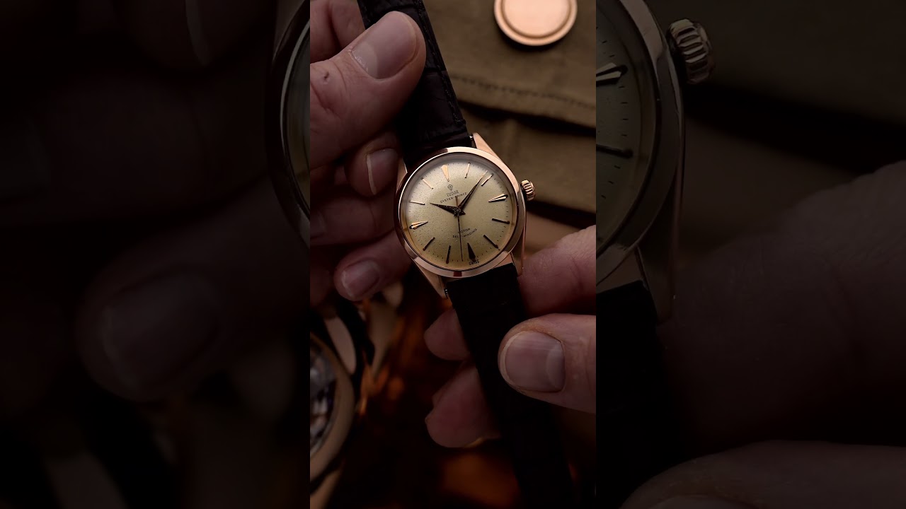 Vintage Tudor Oyster Prince. Rose logo the dial, rose gold on the case. A perfect match