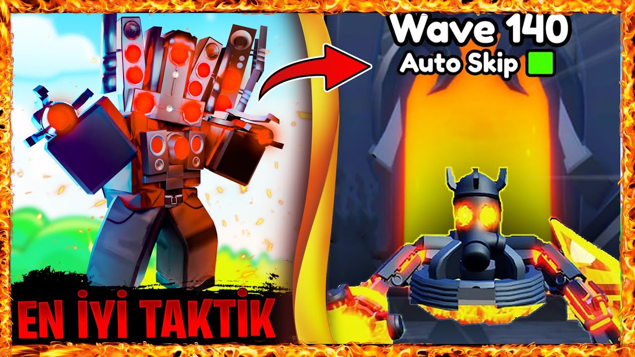 EN İYİ TAKTİKLE  120 WAVE NASIL GECİLİR ? 🚽 Roblox Skibidi Toilet Tower Defense