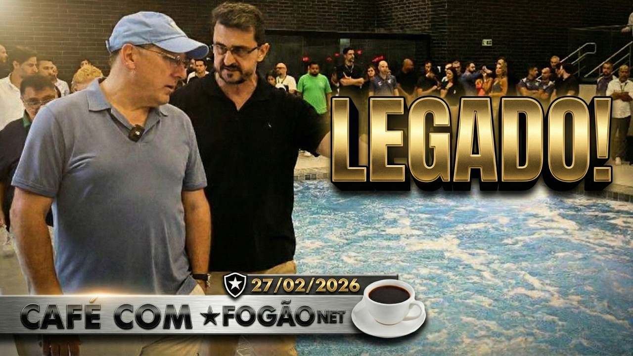 CAFÉ COM FOGÃONET: BOTAFOGO AVANÇA EM ESTRUTURA COM AREA MOLHADA | TEXTOR AVALIA ELENCO