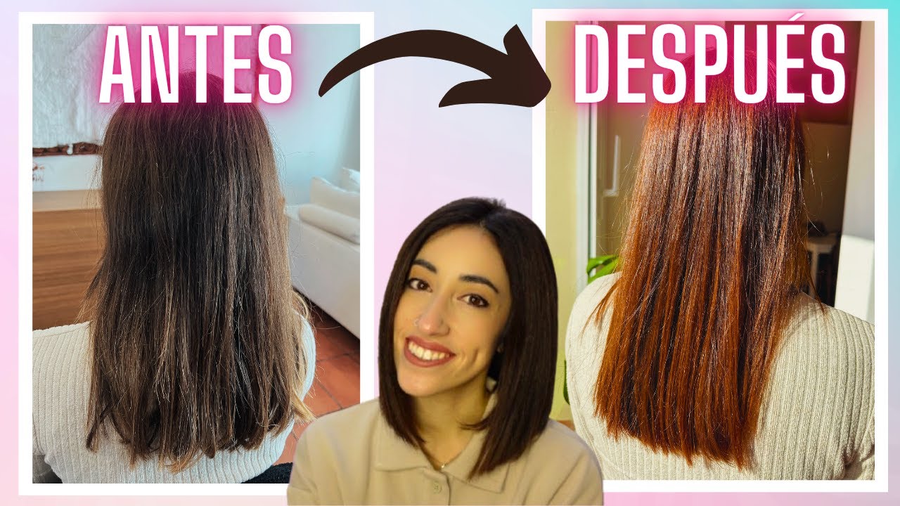 Cambia tu COLOR de Pelo SIN Decolorar Fácilmente en CASA | De Castaño a Cobrizo 🧡