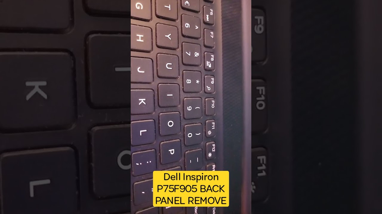 Dell Inspiron 3584 Laptop Backpanel Remove