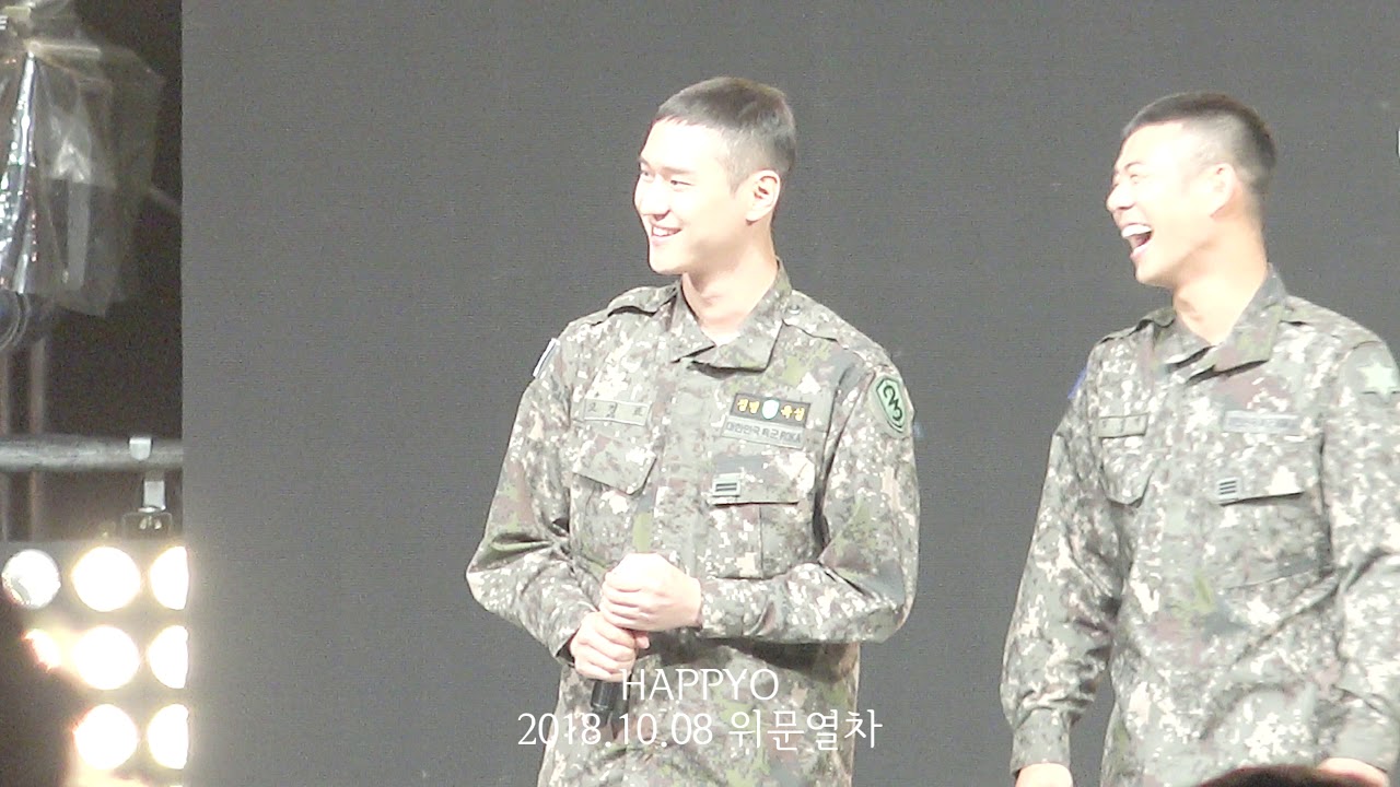 20181008 지상군페스티벌 위문열차 고경표(주원,빈지노,태양,대성) 4행시