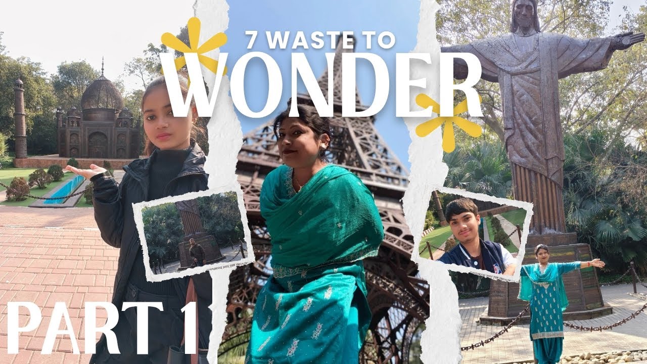 WASTE TO WONDERS THEME PARK VLOG #SARAI KALE KHAN#VLOG#PARK IN DAINASOR #DINOSAUR THE PARK 
