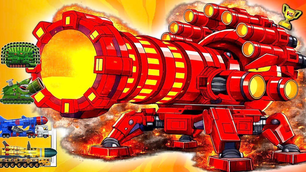 Nuclear Cannon Boss VS Missile Machines | One Shot Destruction!