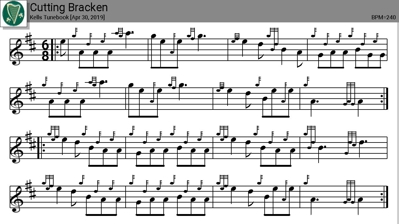 Tunebook: Cutting Bracken