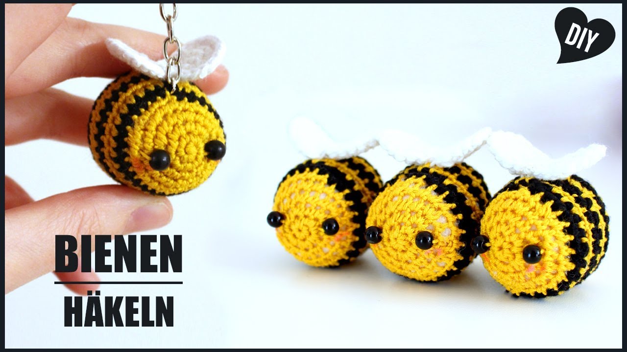 Biene häkeln  | Tiere Häkelanleitung -  Amigurumi DIY by Pfirsichteufel