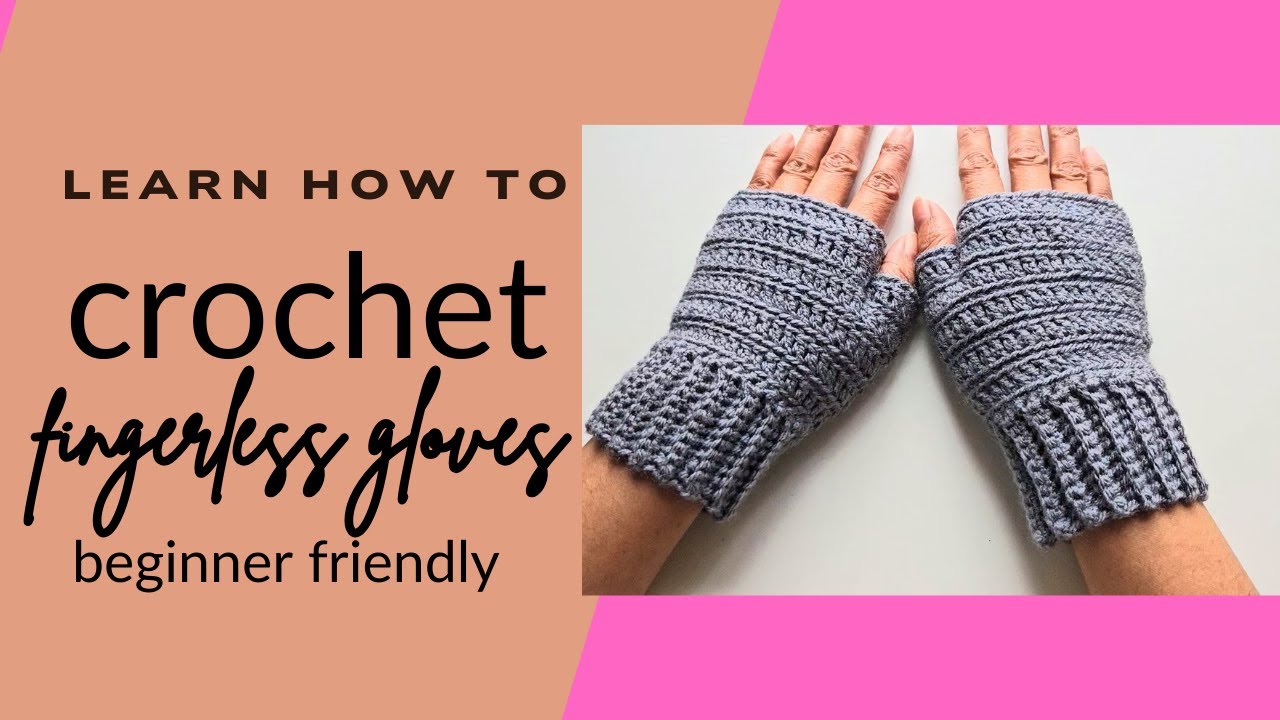 How to crochet fingerless gloves / beginner friendly / fast and easy