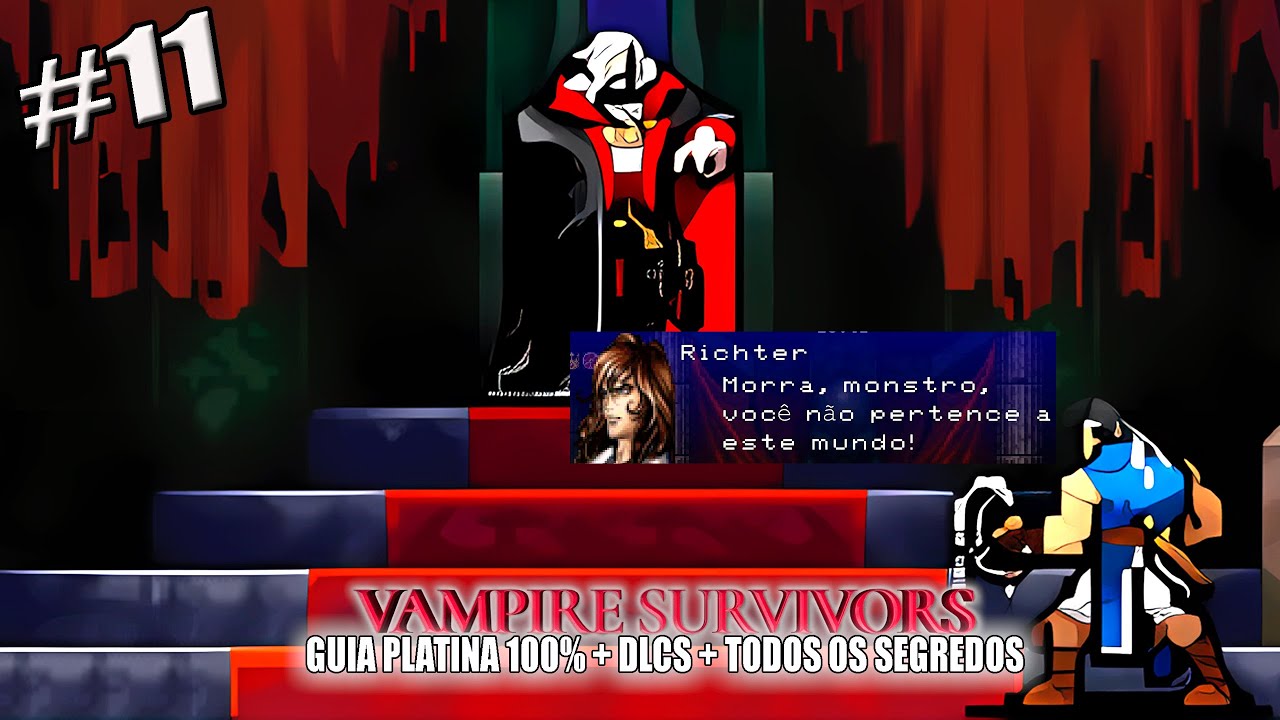 Vampire Survivors DETONADO 100% – Parte 11: Ode to Castlevania Completo!