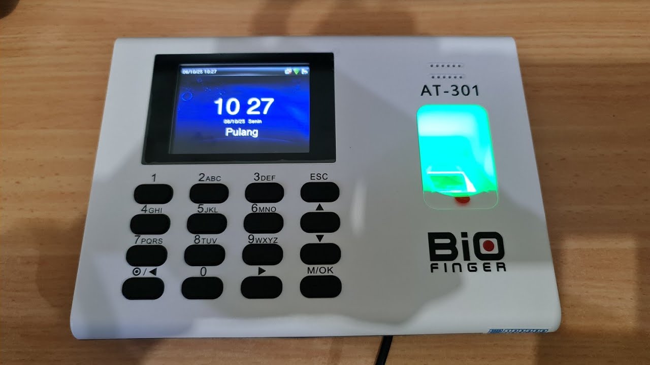Full Panduan Penggunaan Mesin Absensi Biofinger AT-301