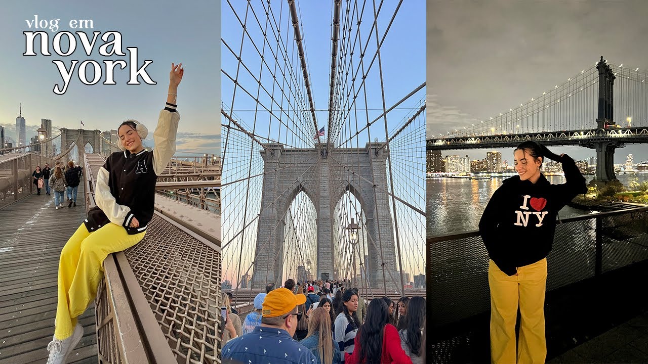 viaje comigo pra NOVA YORK | comprei o iPhone 14, Brooklyn Bridge, Empire State Building & mais