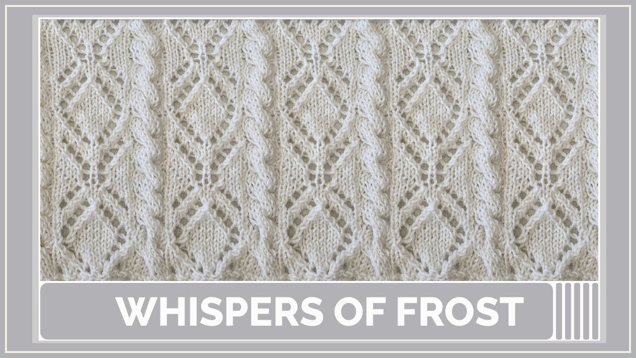 Whispers of Frost – Cozy Autumn Knitting with Diamonds & Cables | Step-by-Step Instructions |