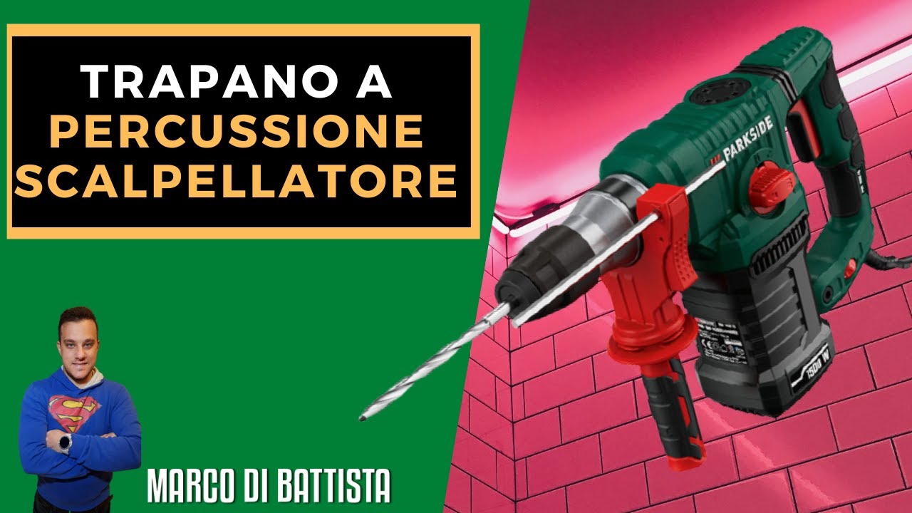 Trapano a percussione scalpellatore Parkside. PBH1500F6. RECENSIONE