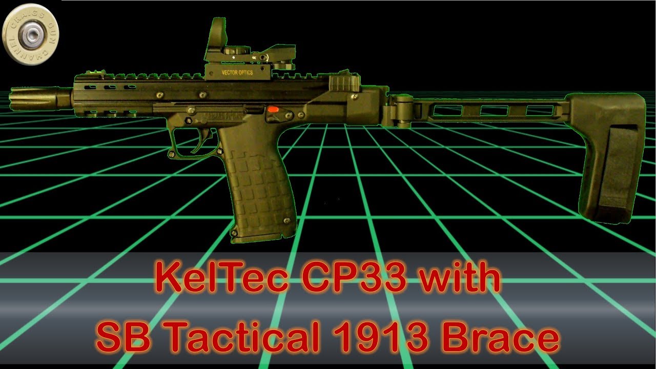 KelTec CP33 with SB Tactical 1913 Brace