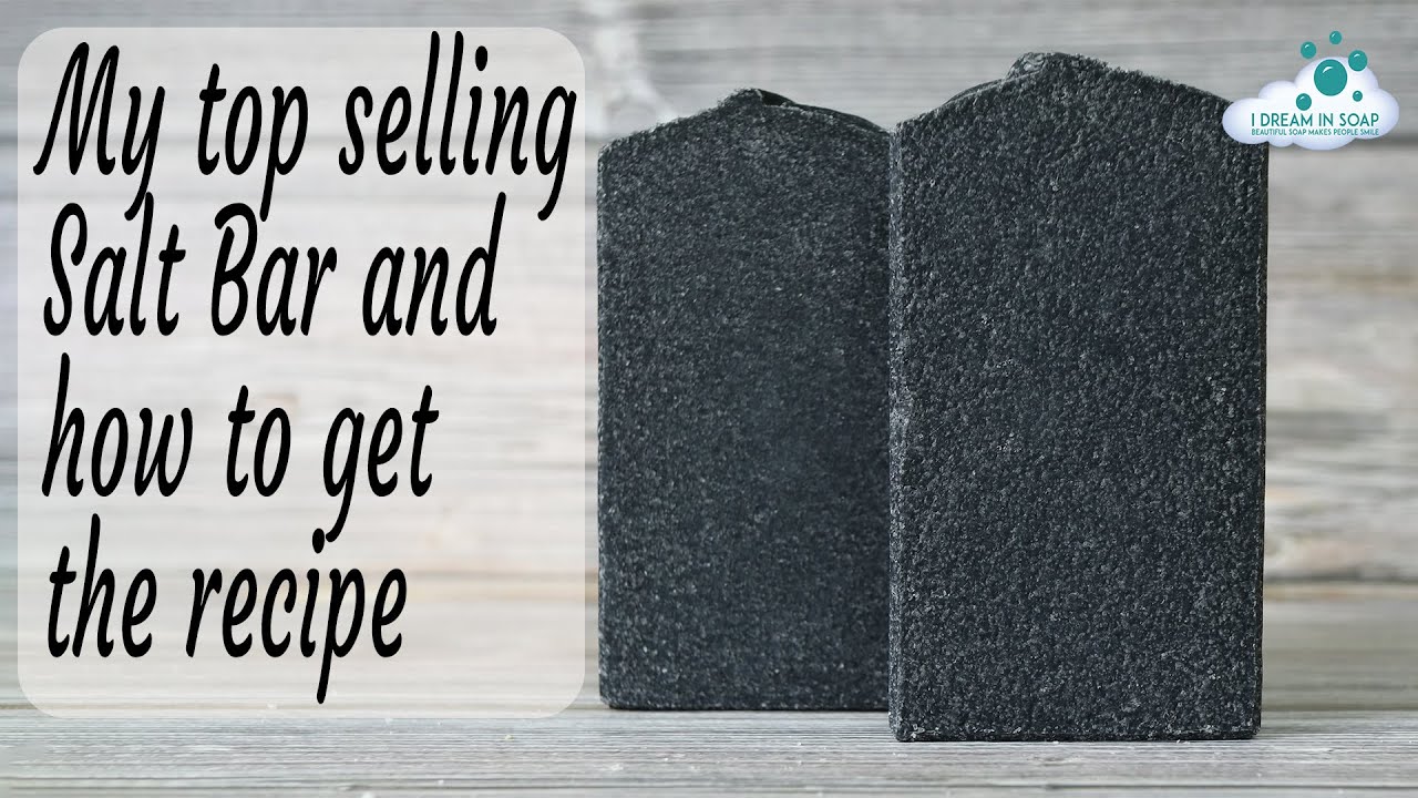 🧼🫧How to make my best selling cold process soap salt bars and how to get the recipe🫧🧼