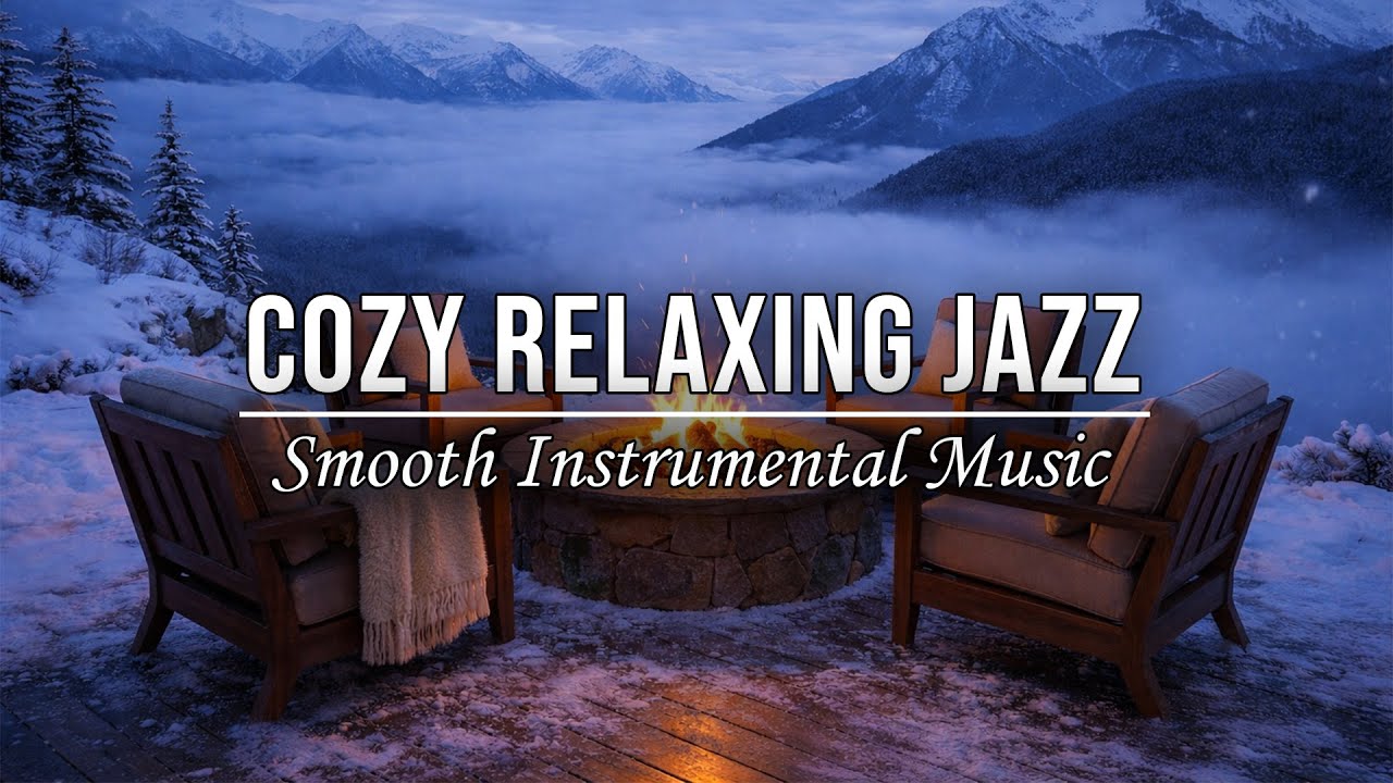Cozy Relaxing Jazz | Instrumental Music for Work, Study, Sleep and PeacefulFireplace Ambience