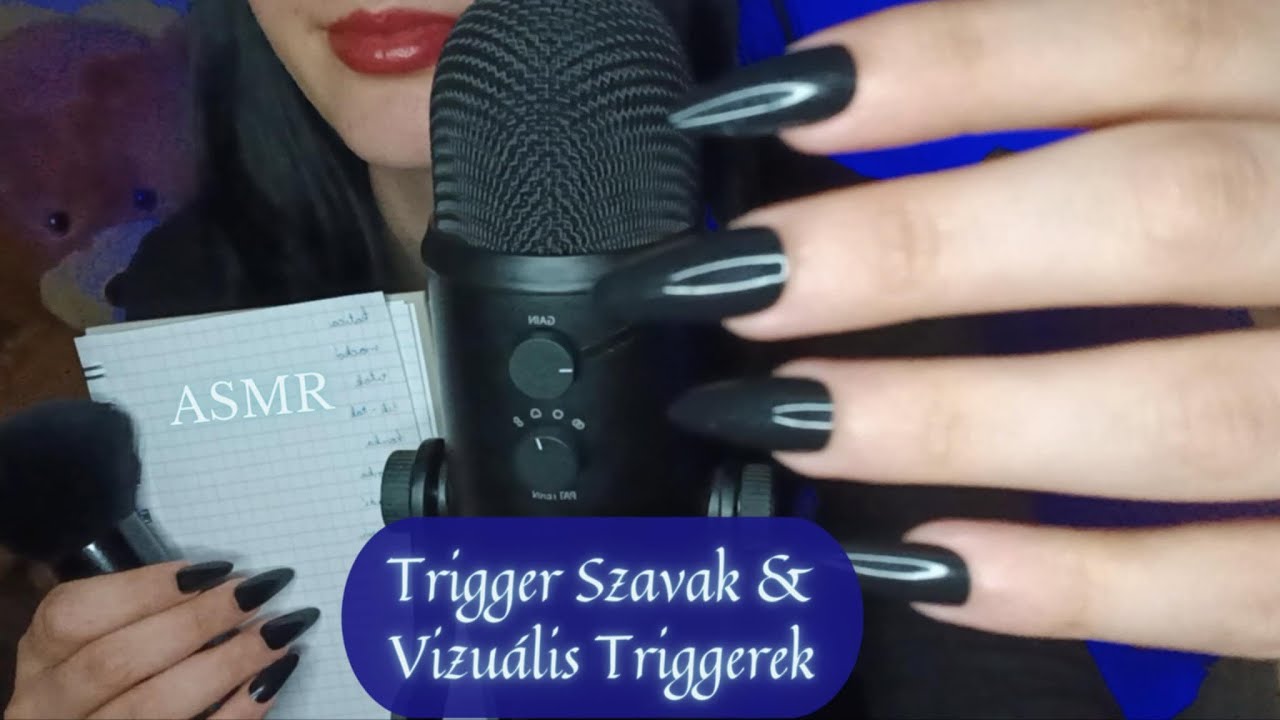 ASMR🎧♡ Trigger Szavak & Vizuális Triggerek ₊˚ʚ 💙₊˚✧ ﾟ💤 #asmr #magyarasmr #visualtriggers #asmrvideos