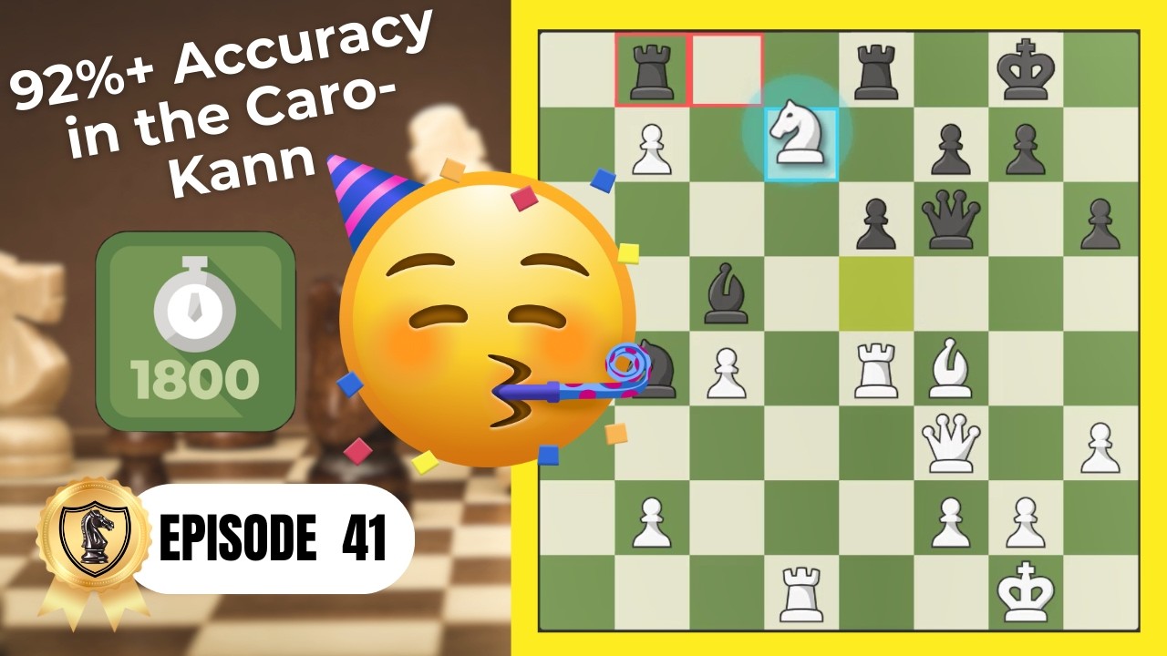 Double Win in the Caro‑Kann! Thin Ice & Family Fork with 92%+ Accuracy | 1800 ELO Climb – Ep. 41