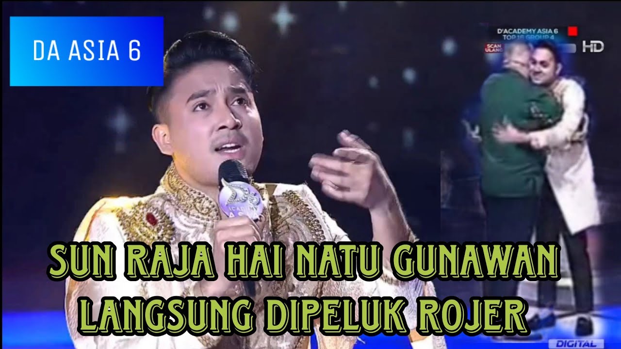 Full komentar + lagu Gunawan sun ra ha hai na tu da asia 6 memukau langsung di peluk rojer
