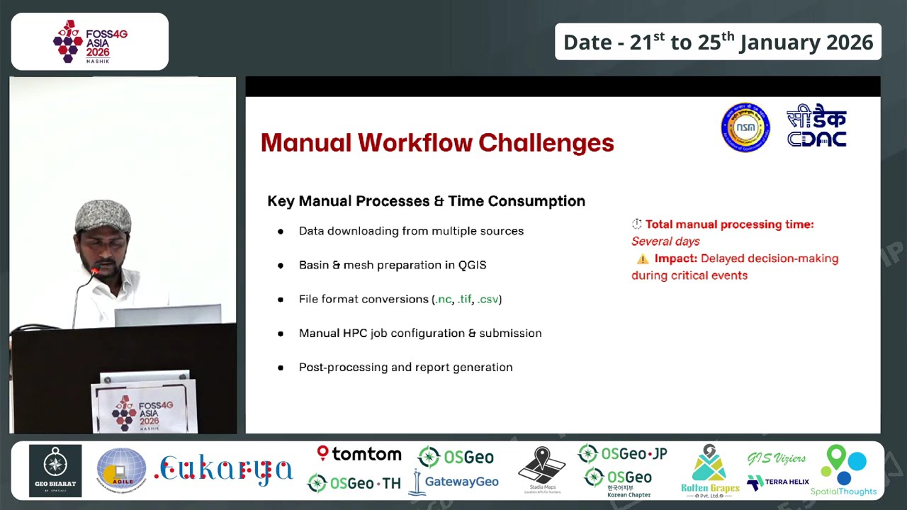 FOSS4G Asia 2026 | Advancing Flood Prediction Lead Time Using Automated Parallel Modelling