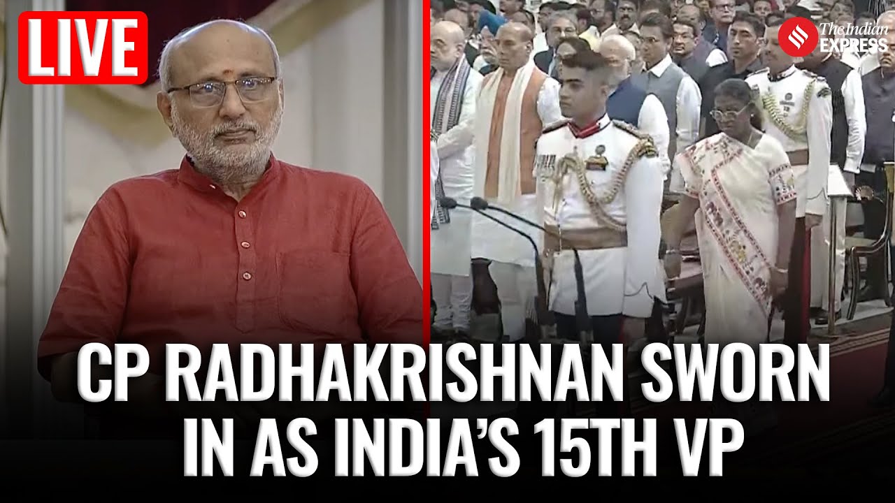 LIVE: CP Radhakrishnan Takes Oath As India's 15th Vice President At Rashtrapati Bhavan