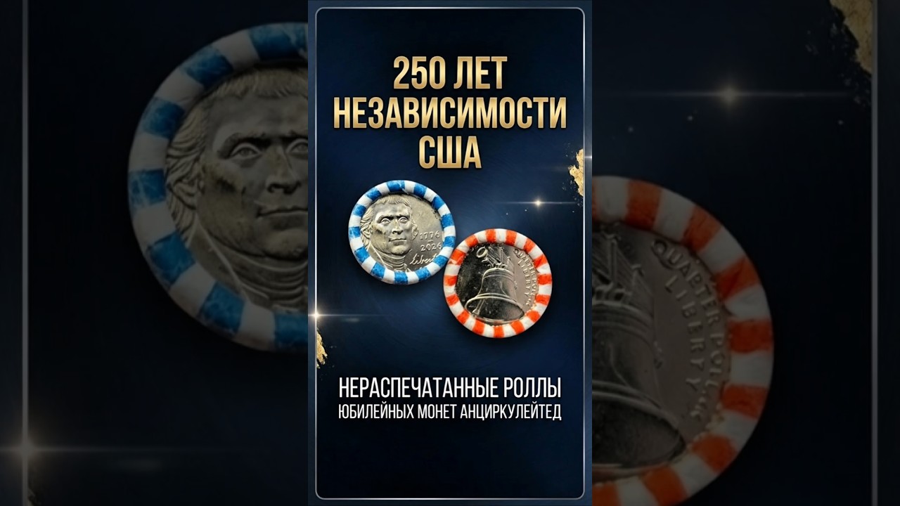 Uncirculated Coin Rolls: 250th Anniversary of US Independence Series