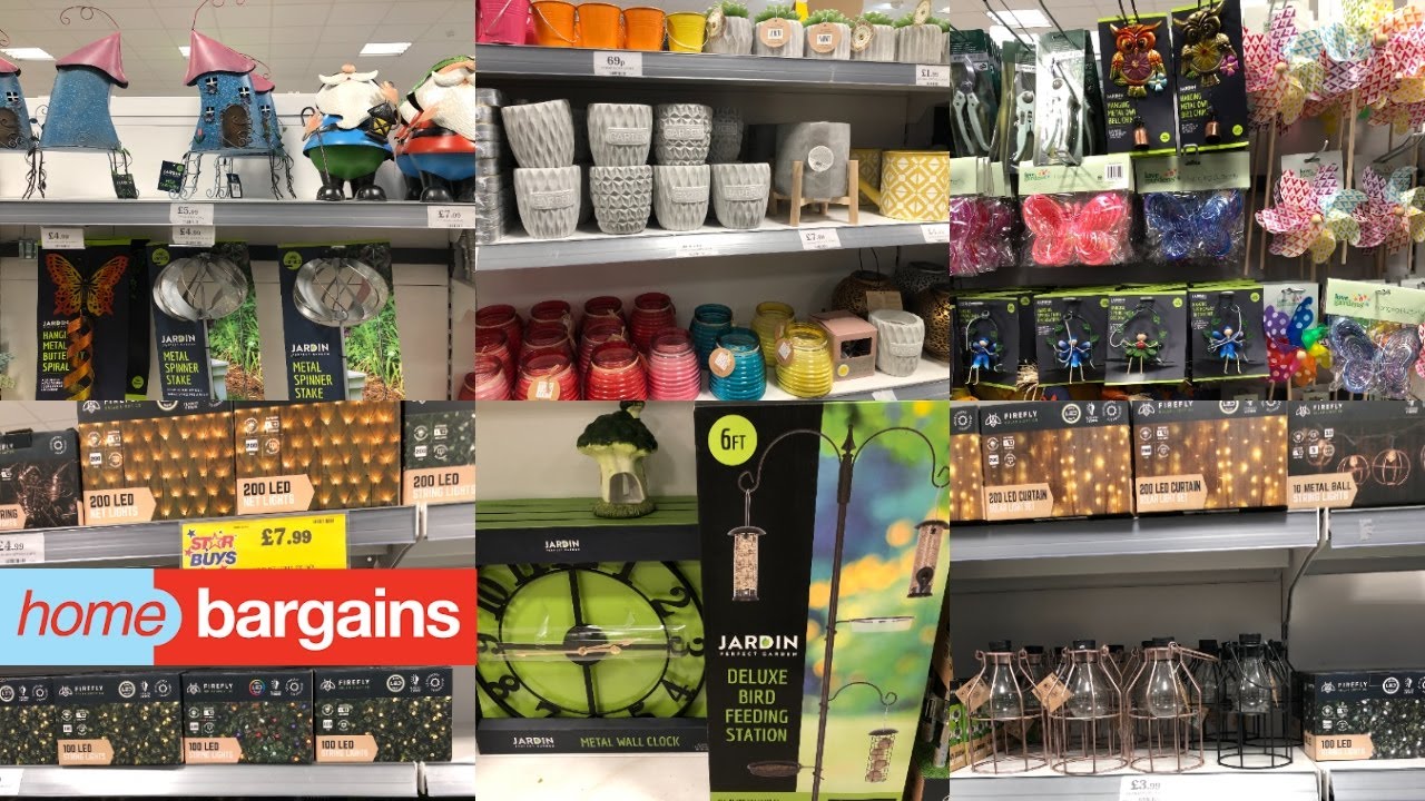 HOME BARGAINS GARDEN DECOR & LIGHTS NEW COLLECTION WITH PRICE AUGUST 2021 | HOME BARGAINS HAUL