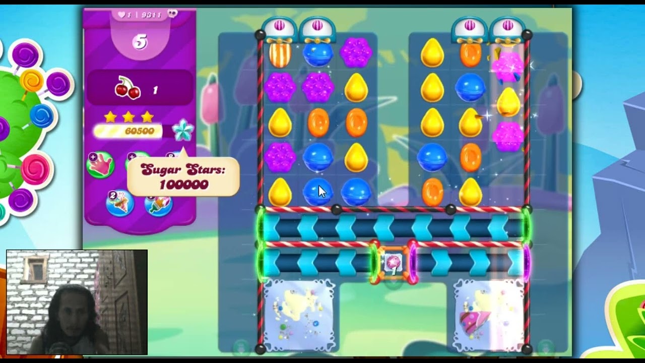 Candy Crush Saga Level 9311 - 3 Stars, 21 Moves Completed